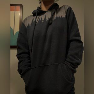 Men’s forest landscape hoodie (Large)